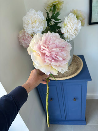 Blush Pink Peony 62cm