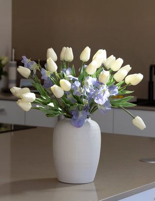 Rosa White Vase