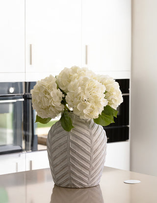 Bloomville Chevron Design Vase